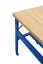 Dielenský stôl 1800 mm x 700 mm - Farba: RAL 7016 antracit, Povrchová úprava dosky: bez úpravy