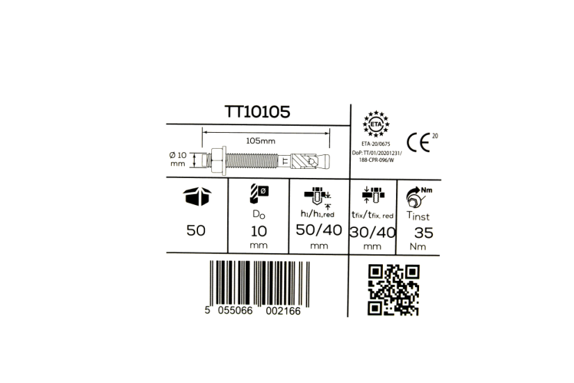 Prievlaková kotva do betónu s ETA certifikáciou