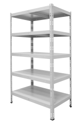 Kovový policový regál 1800 x 750 x 600 mm, nosnost police 335 kg