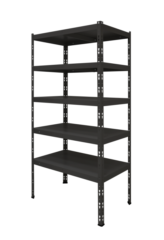 Kovový policový regál 2000 x 750 x 600 mm, nosnost police 335 kg - Barva: RAL 7035 šedá, Počet polic: 5