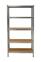 Kovový regál s MDF policemi  1800 x 900 x 300 mm, nosnost police 125 kg