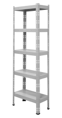 Kovový policový regál 1800 x 750 x 300 mm, nosnost police 335 kg