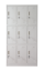 Šatníková skrinka s 9 boxmi 1850 mm x 900 mm x 400 mm - Farba: RAL 7035 sivá