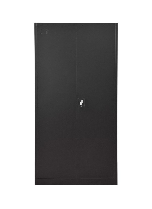 Kancelárska kovová skriňa  1850 x 900 x 400 mm - Farba: RAL 9005 čierna