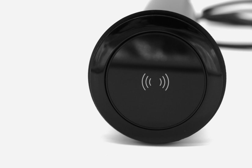 Zásuvkový box výsuvný - 3x 230V zásuvka, bezdrátová nabíječka