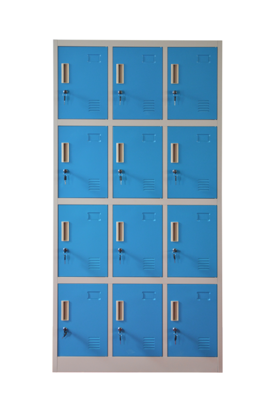 Šatníková skrinka s 12 boxmi 1850 mm x 900 mm x 400 mm